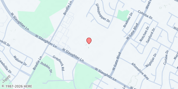 Map showing Foundation Communities - Homestead Oaks at 3226 W. Slaughter Ln., Austin, TX