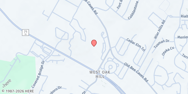 Map showing Foundation Communities - Southwest Trails at 8405 Old Bee Caves Rd., Austin, TX