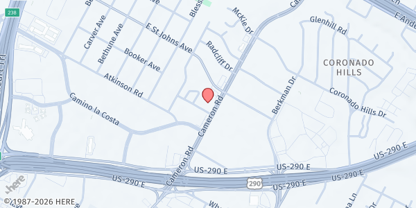 Map showing Harvest Blessings - Austin Reconciliation Church at 7000 Cameron Rd., Austin, TX