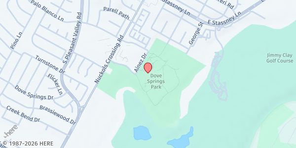 Map showing KIPP Austin South at 5107 S IH 35 Frontage Rd, Austin, TX
