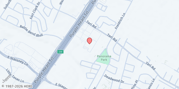 Map showing KIPP School South Campus - S. Austin Mobile Pantry at 5107 I-35, Austin, TX