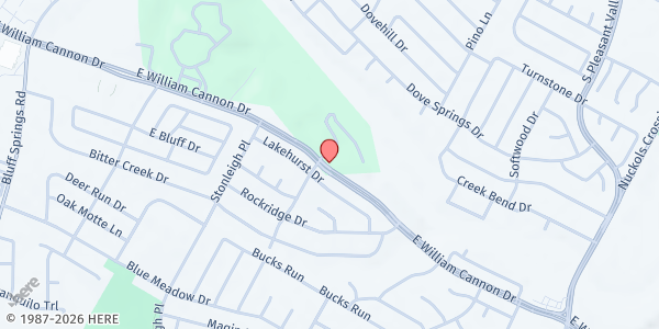 Map showing LDG Development - Bridge at Canyon View at 2500 East William Cannon Drive, Austin, TX