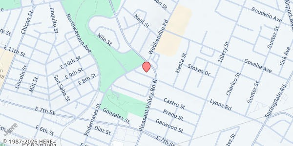 Map showing Lyons Gardens [Seniors Only] at 2720 Lyons Rd., Austin, TX
