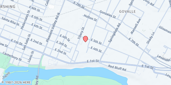 Map showing Meals on Wheels Central Texas at 3227 E. 5th St., Austin, TX