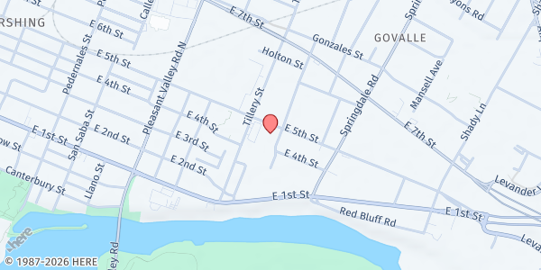 Map showing Meals on Wheels Central Texas - Main Office at 3227 E. 5th St., Austin, TX