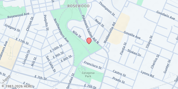 Map showing PARD - Conley Guerrero Recreation Center at 808 Nile St., Austin, TX