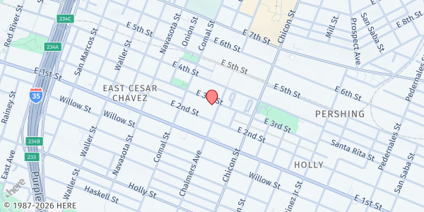 Map showing Pathways at Chalmers Courts at 1638 E. 2nd St., Austin, TX