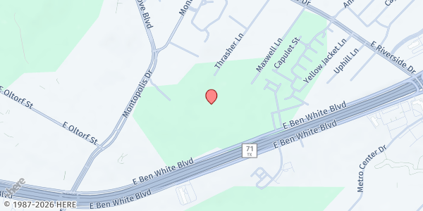 Map showing PRS - Pointe at Ben White at 6934 East Ben White Boulevard, Austin, TX