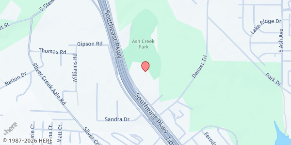 Map showing Azle Senior Center at 601 Southeast Pkwy., Azle, TX