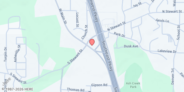 Map showing Project Hope Food Pantry at 128 E. Main St., Azle, TX