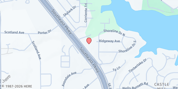 Map showing The Edge Church at 1313 Southeast Pkwy., Azle, TX