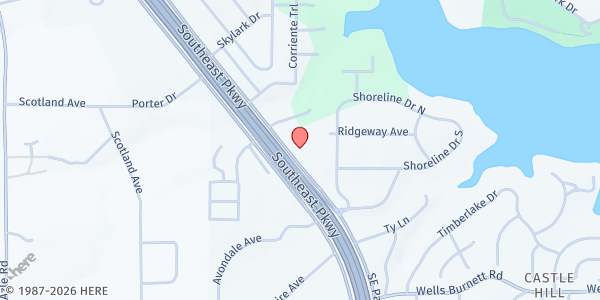 Map showing The Edge Church at Azle Mobile at 1313 Southeast Pkwy., Azle, TX
