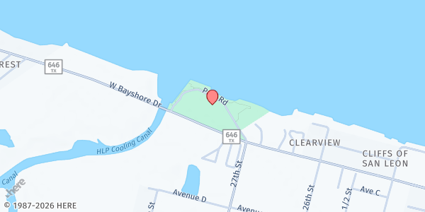 Map showing Lighthouse Christian Ministries - Bayshore Park at 5437 FM646, Bacliff, TX