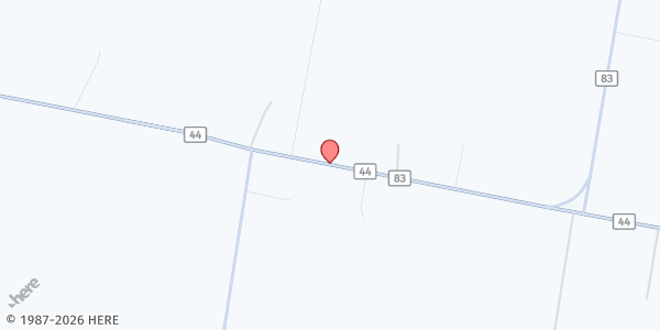 Map showing Mobile Pantry - Banquete at TX Hwy 44 CR 91, Banquete, TX