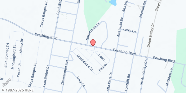 Map showing Feed the Need - Bastrop Farmers Market at 1302 Chestnut St., Bastrop, TX