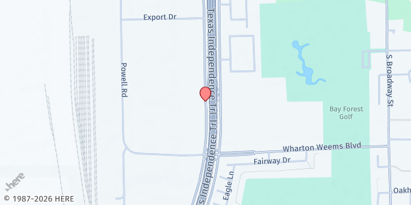 Map showing Missouri Street Church of Christ at 3400 S Highway 146, Baytown, TX