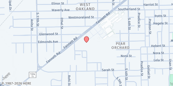 Map showing Cathedral of Faith Baptist Church at 3755 Fannett Rd., Beaumont, TX