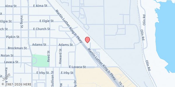 Map showing Southeast Texas Food Bank at 3845 Martin Luther King Jr Pkwy, Beaumont, TX