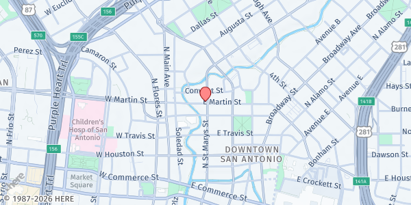 Map showing First Baptist Church Beeville at 600 N. Saint Marys Street, Beeville, TX