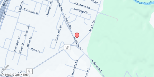 Map showing Helping Hands Ministry of Belton at 2210 Holland Rd. B, Belton, TX