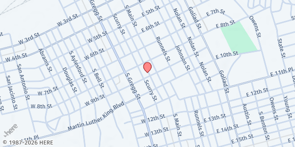 Map showing Isaiah 58 Food Pantry at 809 Scurry St., Big Spring, TX