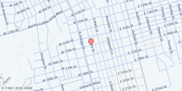 Map showing St. Vincent de Paul Big Spring at Big Spring, Big Spring, TX