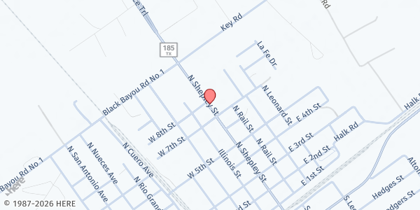 Map showing Dorothy's Hope Kitchen & Pantry at 12657 State Hwy 185, Bloomington, TX