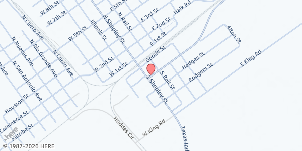 Map showing SOUL (Service, Outreach, Unity, Love) at 22 Farm to Market Road 616, Bloomington, TX