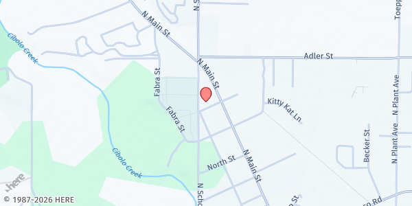 Map showing Hill Country Family Services (HCFS) - Boerne Office at 118 W. Advogt St., Boerne, TX