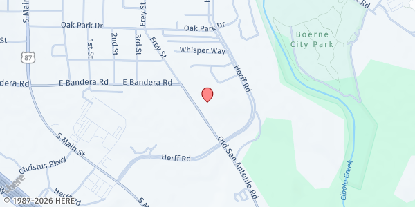 Map showing Kronkosky Place at 17 Old San Antonio Rd., Boerne, TX