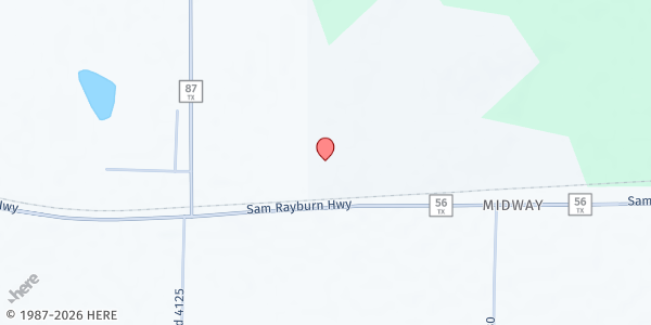 Map showing Feeding Fannin Bonham at 700 FM 87, Bonham, TX