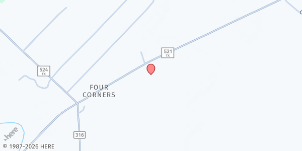 Map showing Greater Mount Zion Church - GMZ Education & Development Center at 6437 FM 521, Brazoria, TX