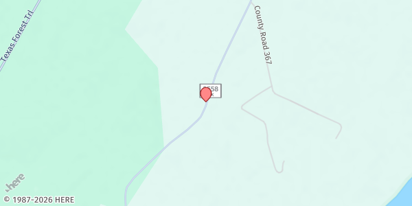 Map showing Care and Share Broaddus at 810 FM 2558, Broaddus, TX