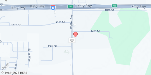 Map showing Brookshire-Pattison Food Pantry at 531 Farm-to-Market 359 Road South, Brookshire, TX