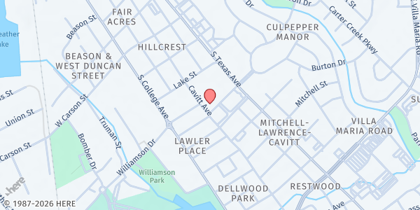 Map showing 304 Post Office Street at 304 Post Office Street, Bryan, TX