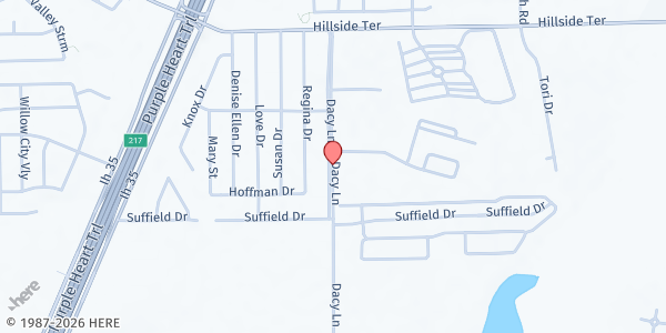 Map showing McCormick Middle School at 5700 Dacy Ln, Buda, TX