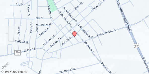 Map showing Mission House at 226 S Phillips, Bullard, TX