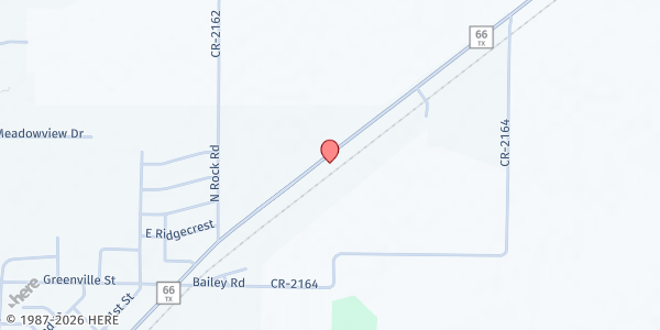 Map showing Twelve Overflowing Baskets at 2990 TX-66, Caddo Mills, TX