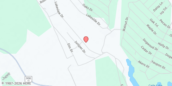 Map showing Brazos Valley Food Bank - Caldwell Distribution Site at 680 Lakeview Dr., Caldwell, TX