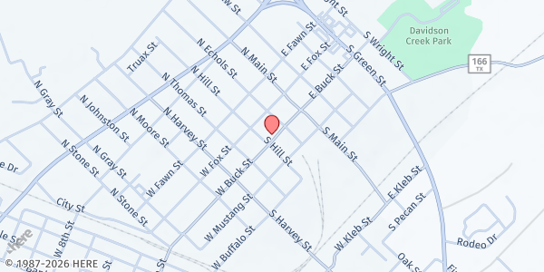 Map showing Caldwell Christian Care at 208 W. Buck St., Caldwell, TX