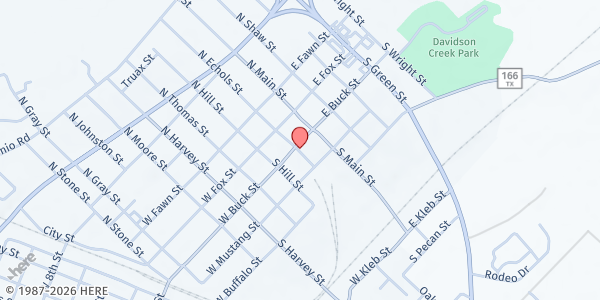 Map showing Elizabeth Lutheran Church Pantry at 165 Co. Rd. 307, Caldwell, TX