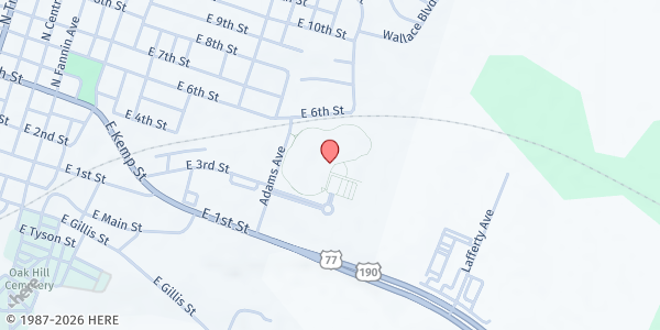 Map showing Mobile Pantry at The Yards of Cameron at 301 Adams Ave., Cameron, TX