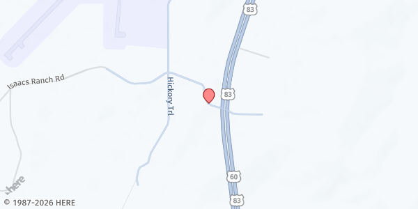 Map showing Hemphill County Direct Mobile Distribution - Canadian at 10865 Exhibition Rd., Canadian, TX