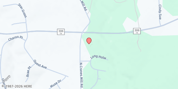 Map showing North Shore United Methodist Church at 23880 N. Cranes Mill Rd., Canyon Lake, TX