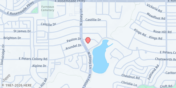 Map showing Holy Covenant UMC at 1901 E. Peters Colony Rd., Carrollton, TX