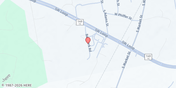 Map showing Mission Carthage Produce at Ballpark Road, Carthage, TX