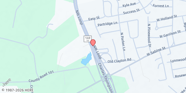 Map showing St. William of Vercelli at 4088 NW Loop, Carthage, TX