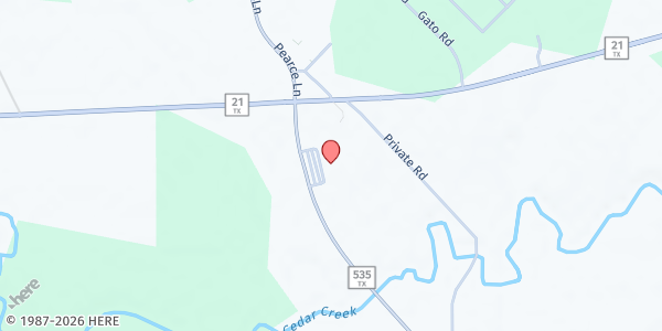 Map showing Cedar Creek Elementary at 5582 Farm to Market Road 535, Cedar Creek, TX