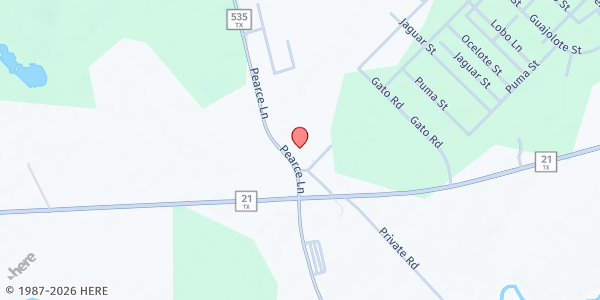 Map showing Cedar Creek UMC Food Pantry at 5630 FM535, Cedar Creek, TX