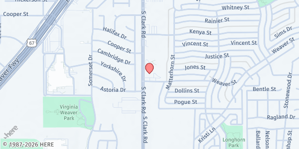 Map showing Goodness And Grace at 310 S Clark Rd, Cedar Hill, TX